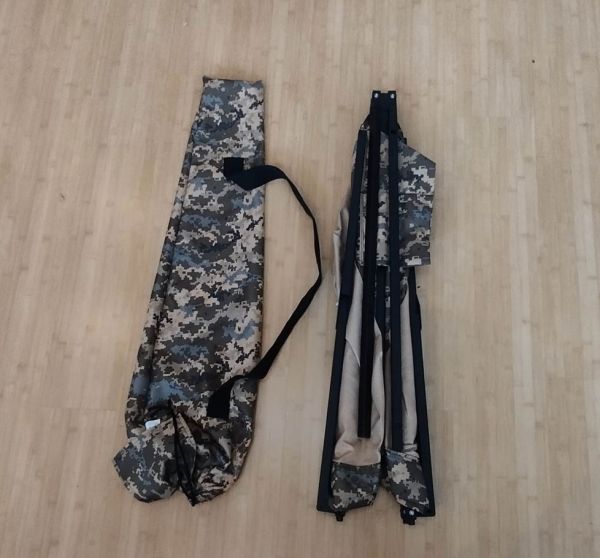 Military folding bed 206x72 cm with mattress, multicam / pixel