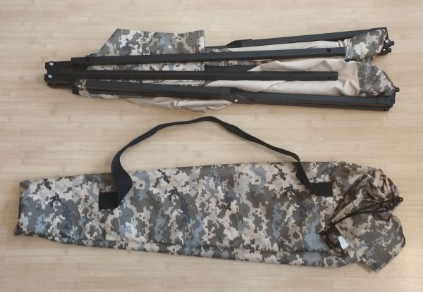 Folding army size 206x72 cm bad with pocket and cover Multicam / Pixel