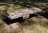 Folding military bed size 206x72 cm + mattress + pillow + cover, pixel
