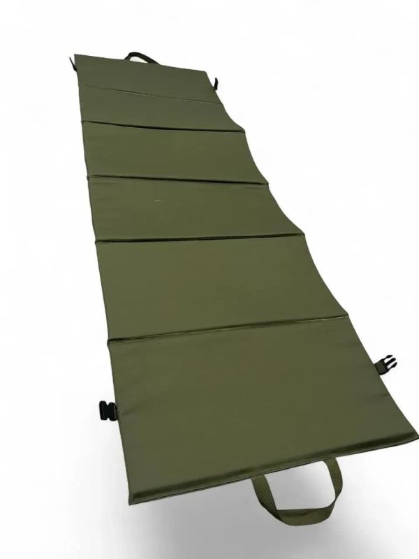 Wojskowa mata taktyczna, 6 sekcji, 175x57x1 cm, oliwkowa